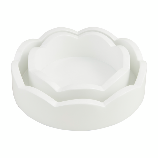 Mini Scalloped Tray Set