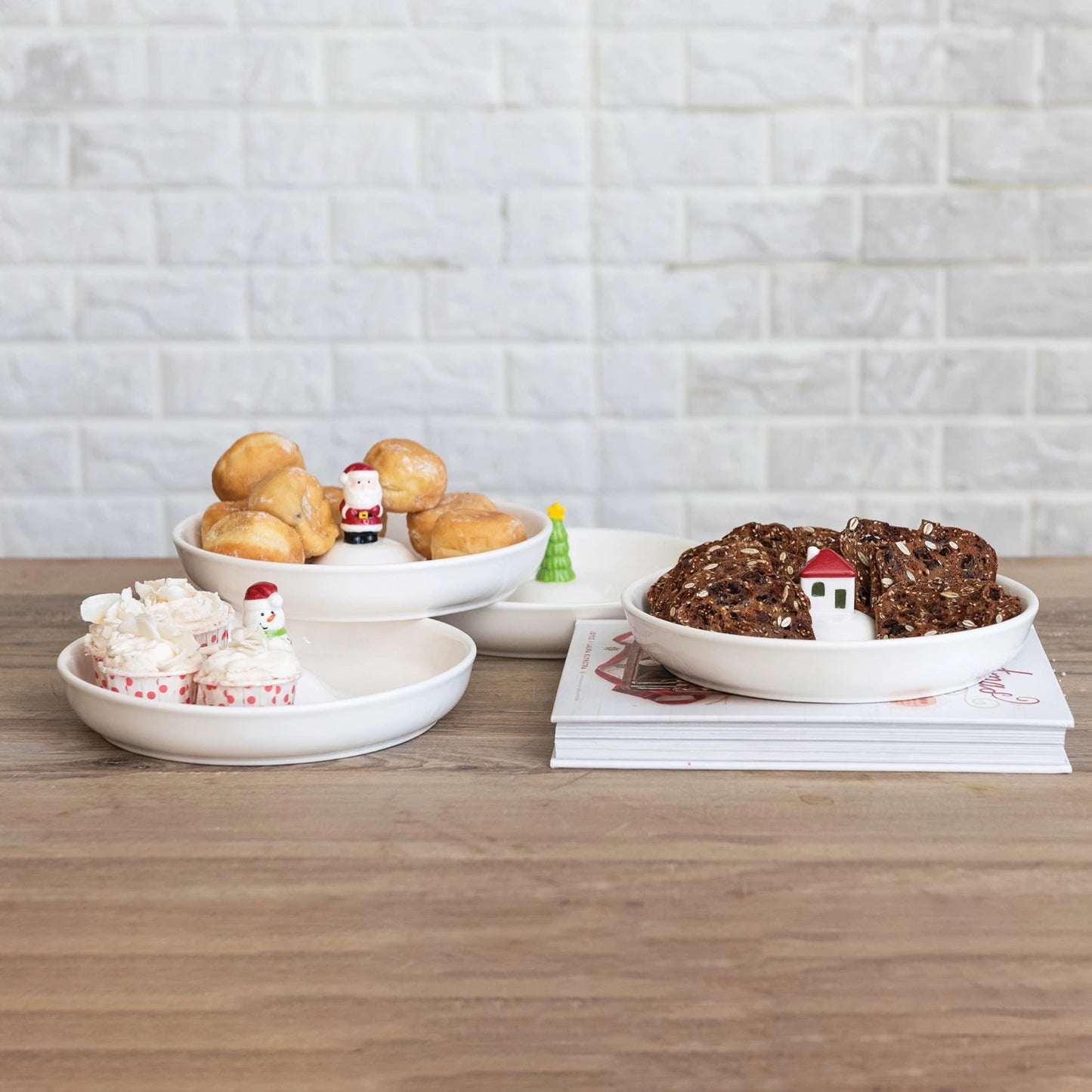 Stoneware Dish w/ Holiday Figure | Assorted Styles