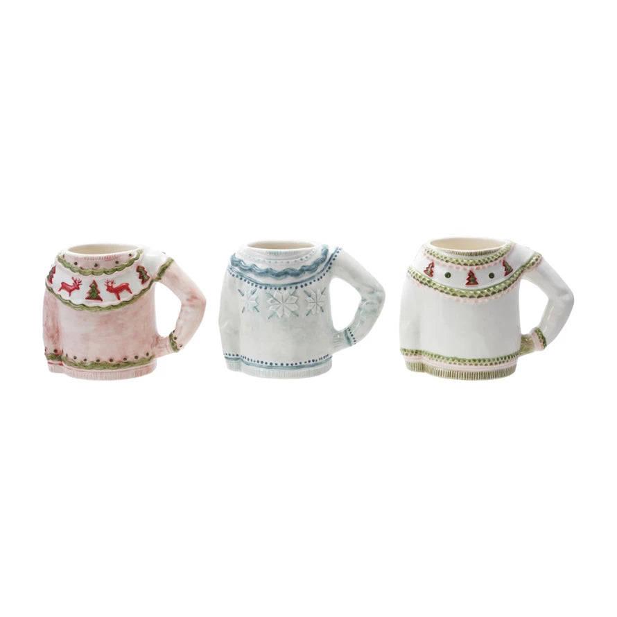 14 oz. Stoneware Sweater Shaped Mug | Assorted Styles