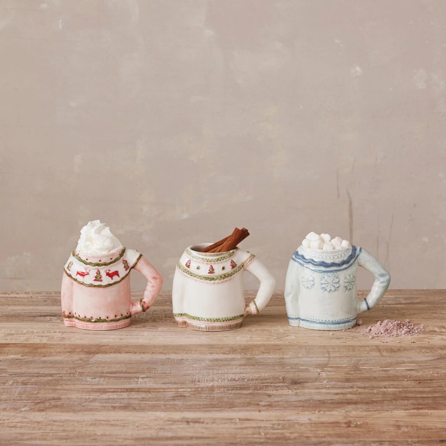 14 oz. Stoneware Sweater Shaped Mug | Assorted Styles