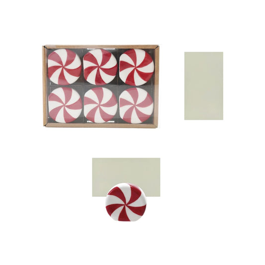 Peppermint Candy Card/Photo Holders with 12 Cards | Boxed