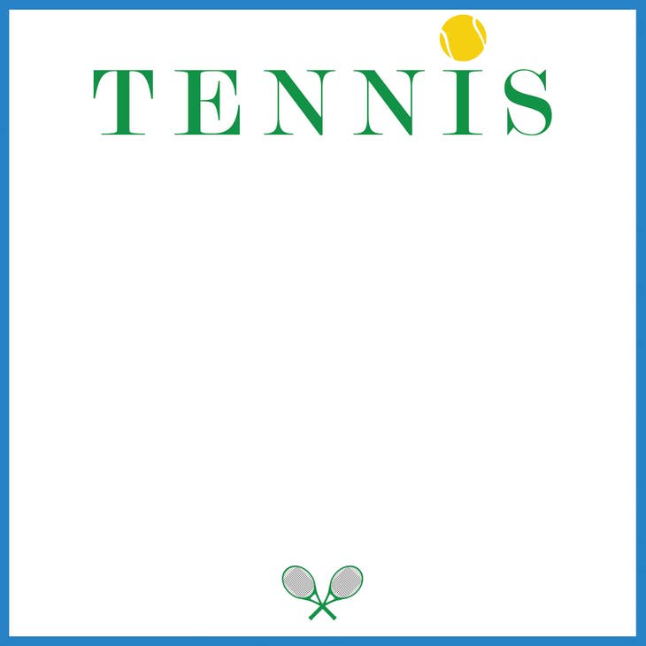 Slab Notepad Tennis