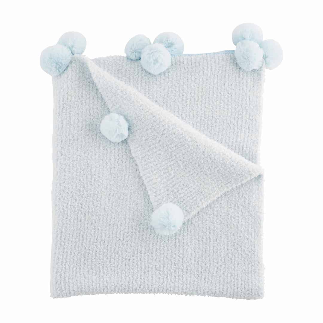 Blue Chenille Baby Blanket