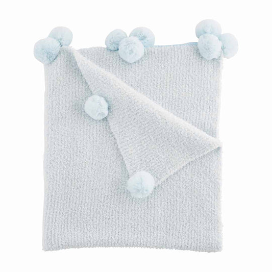 Blue Chenille Baby Blanket