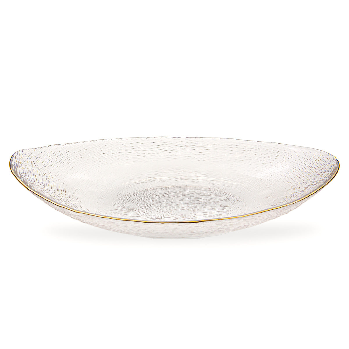 Palais Oval Serving Dish Clear/Gold