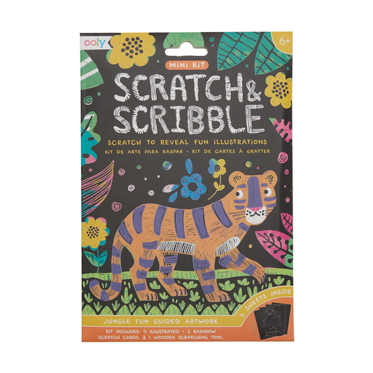 Mini Scratch & Scribble Art Kit: Jungle Fun