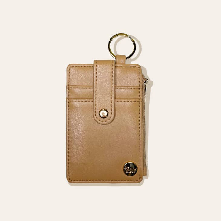 Keychain Wallet - Solid Brown