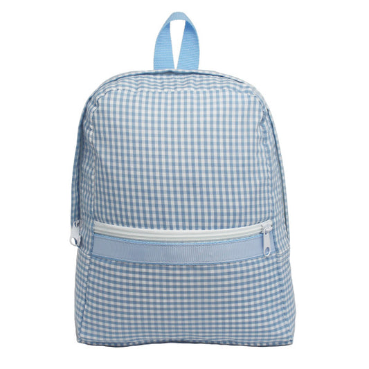 Small Backpack | Baby Blue Gingham