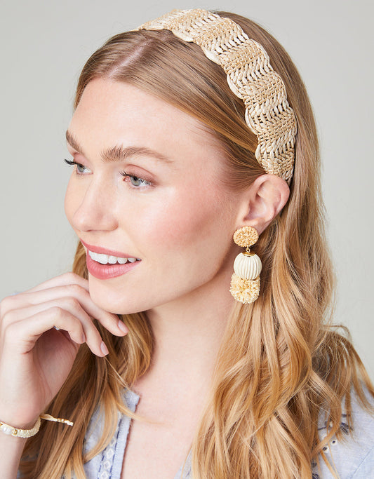 Woven Headband Raffia