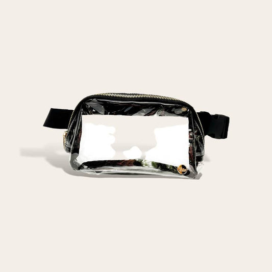 Black - Clear Stadium Belt Bag