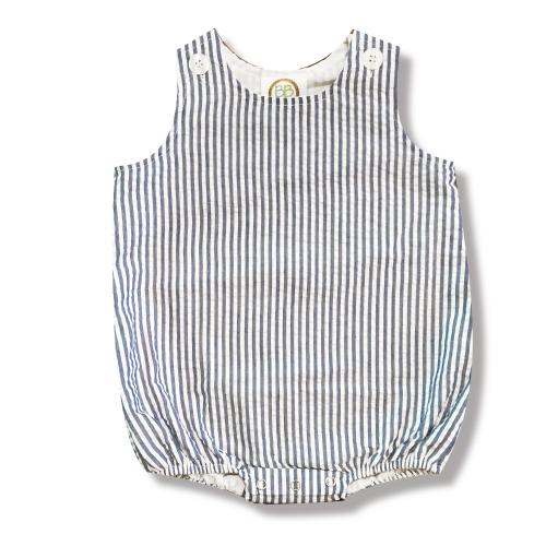 Navy Seersucker Sun Bubble | 18M