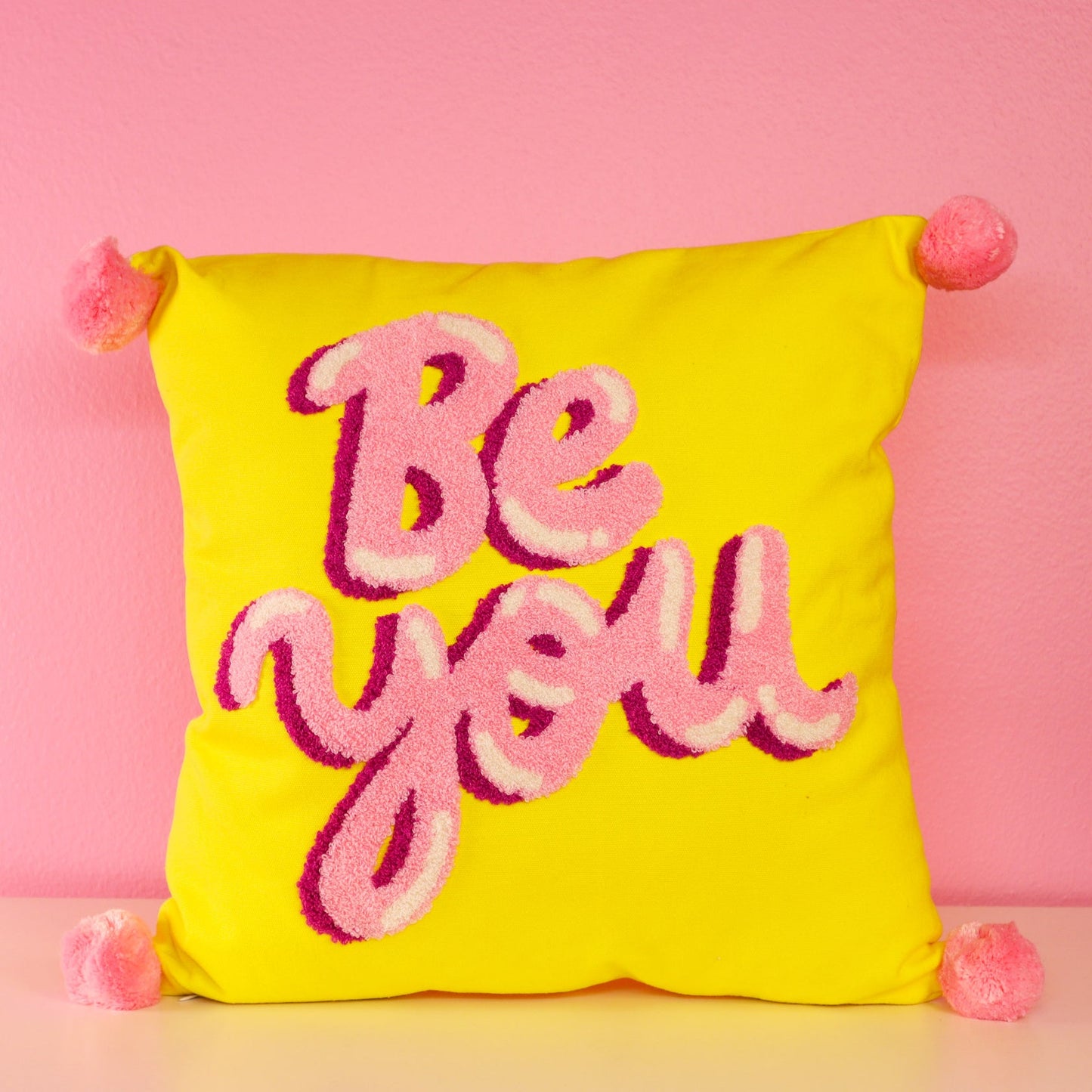Square Hook Pillow-Be You