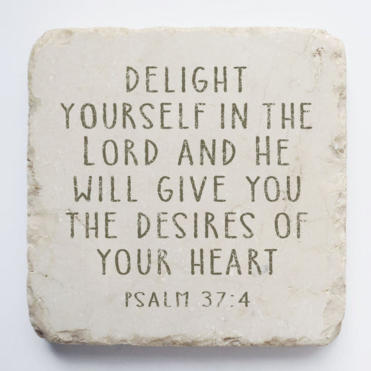 Psalm 37:4 Small Stone