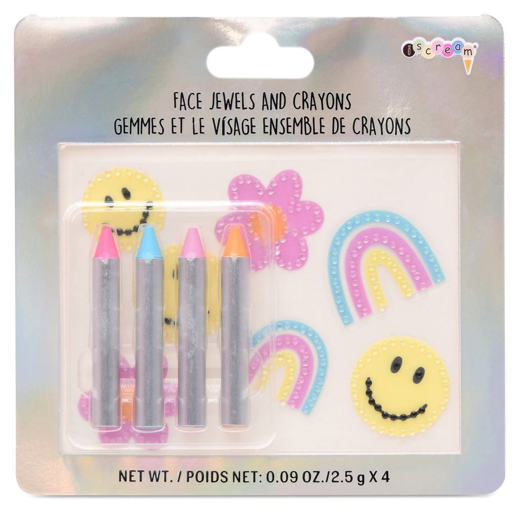 Face Jewels & Crayons Set