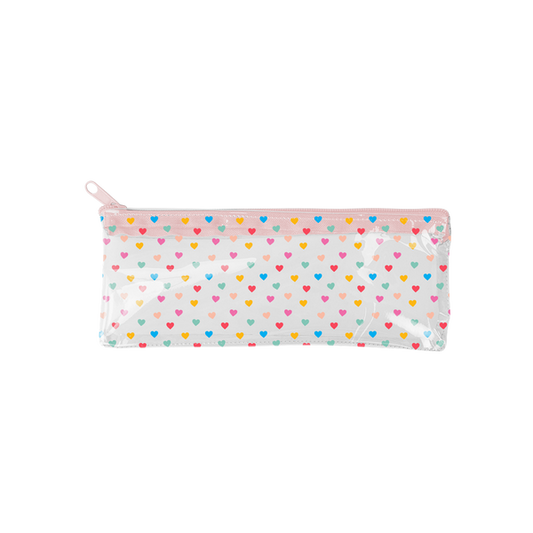 Tiny Hearts Vinyl Pixie Pouch