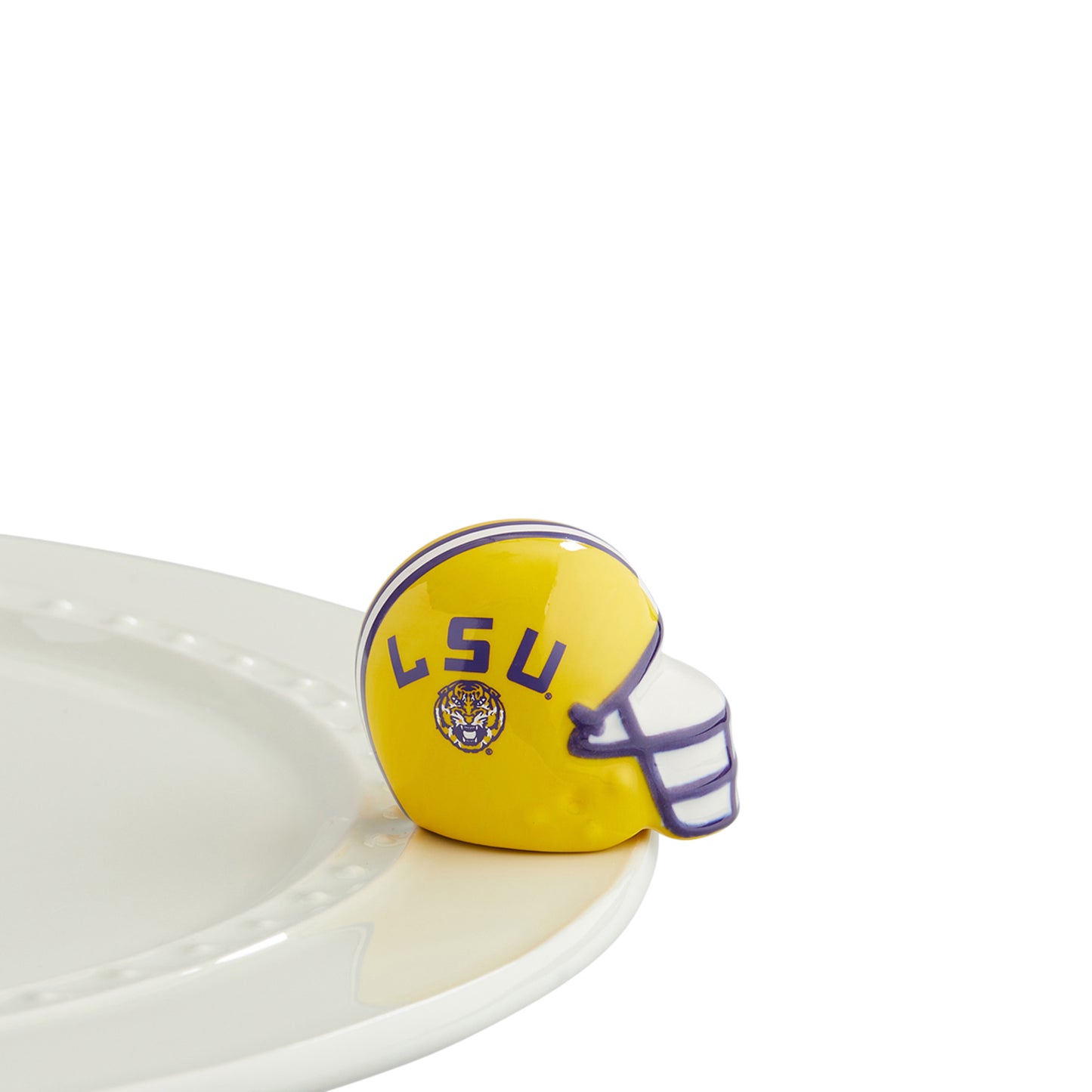 Nora Fleming Mini - LSU Helmet