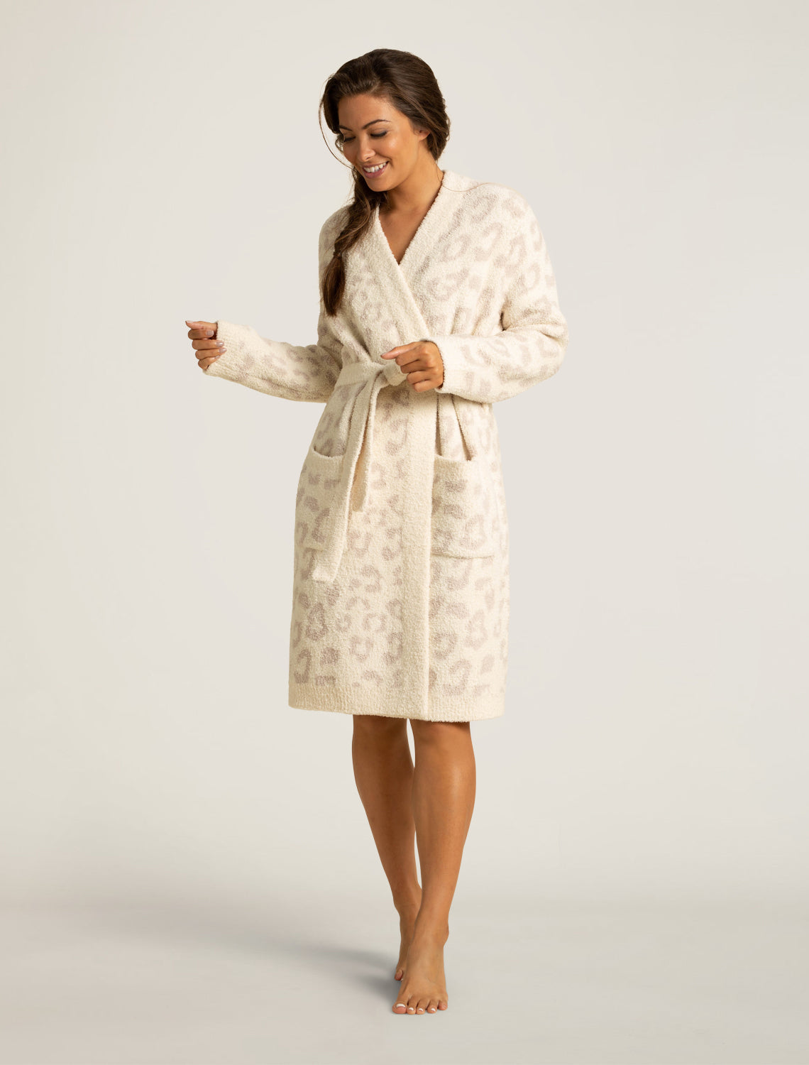 CozyChic® Women's Robe - In the Wild - Cream/Stone