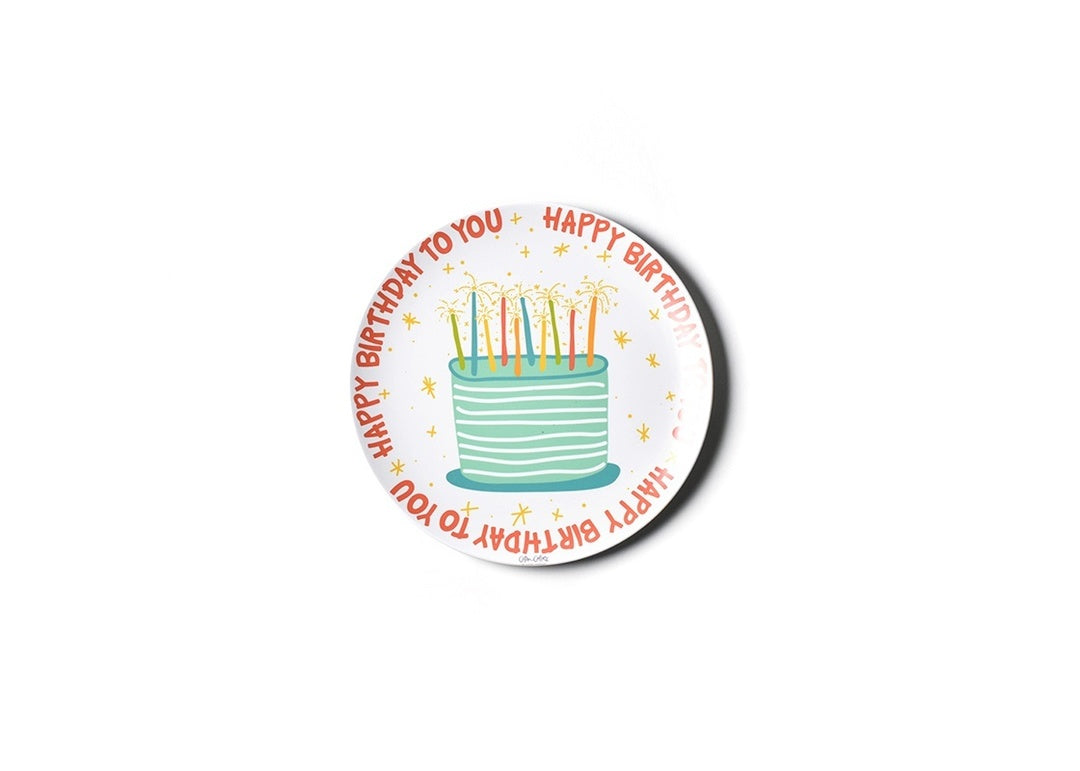 10” Melamine Plate - Happy Birthday