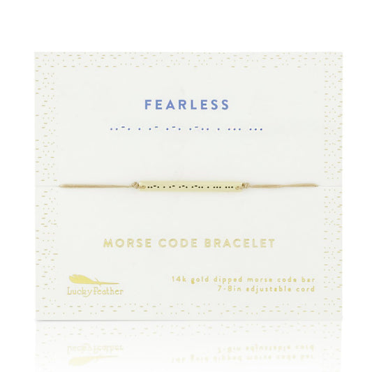 Morse Code Bracelet - Fearless