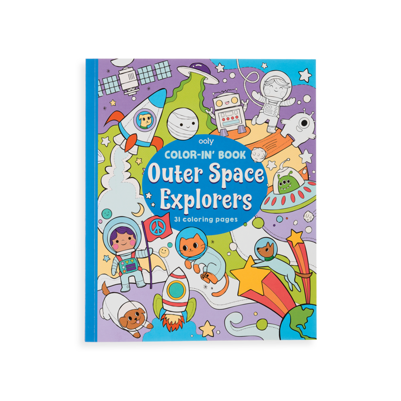 Color-in' Book: Outer Space Explorers
