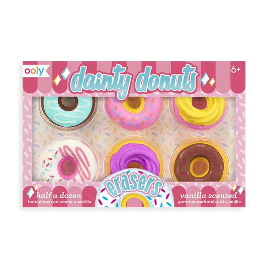 Dainty Donuts Scented Erasers - Set of 6