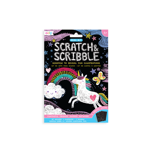 Mini Scratch & Scribble Art Kit: Funtastic Friends