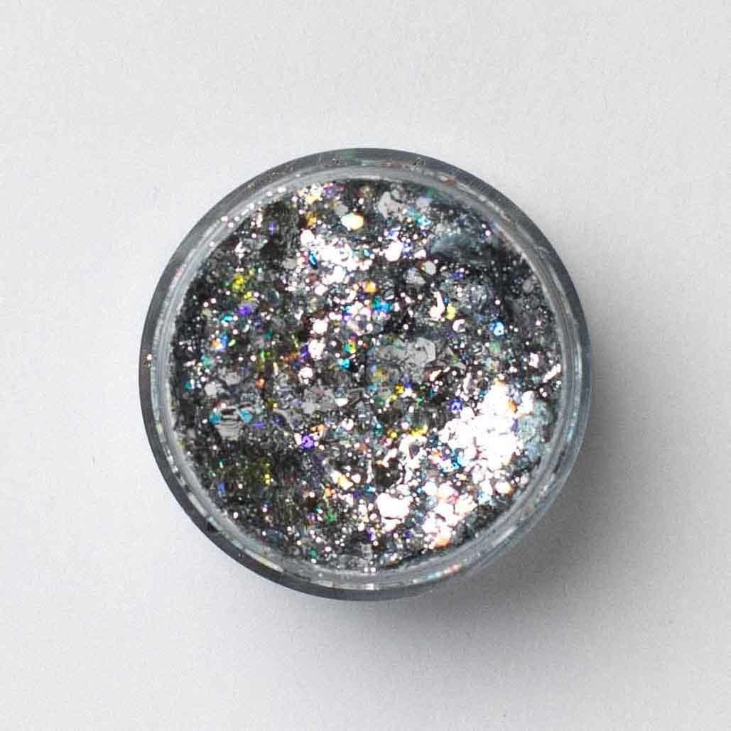 NY Mornings | silver glitter gel