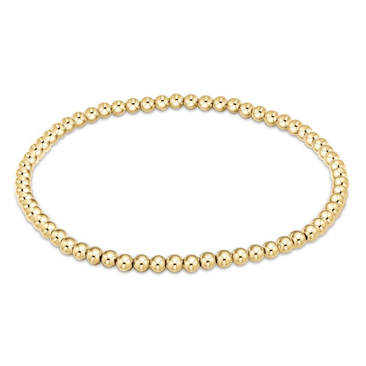 Classic Gold 3mm Bead Bracelet