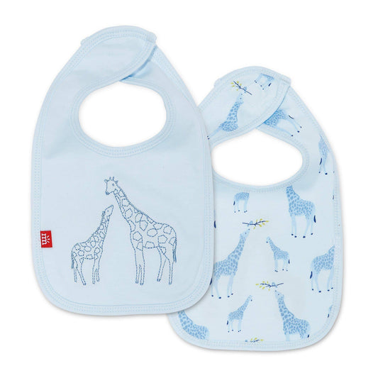 Blue Jolie Giraffe Bib