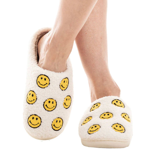 Slippers - Repeat Happy Face