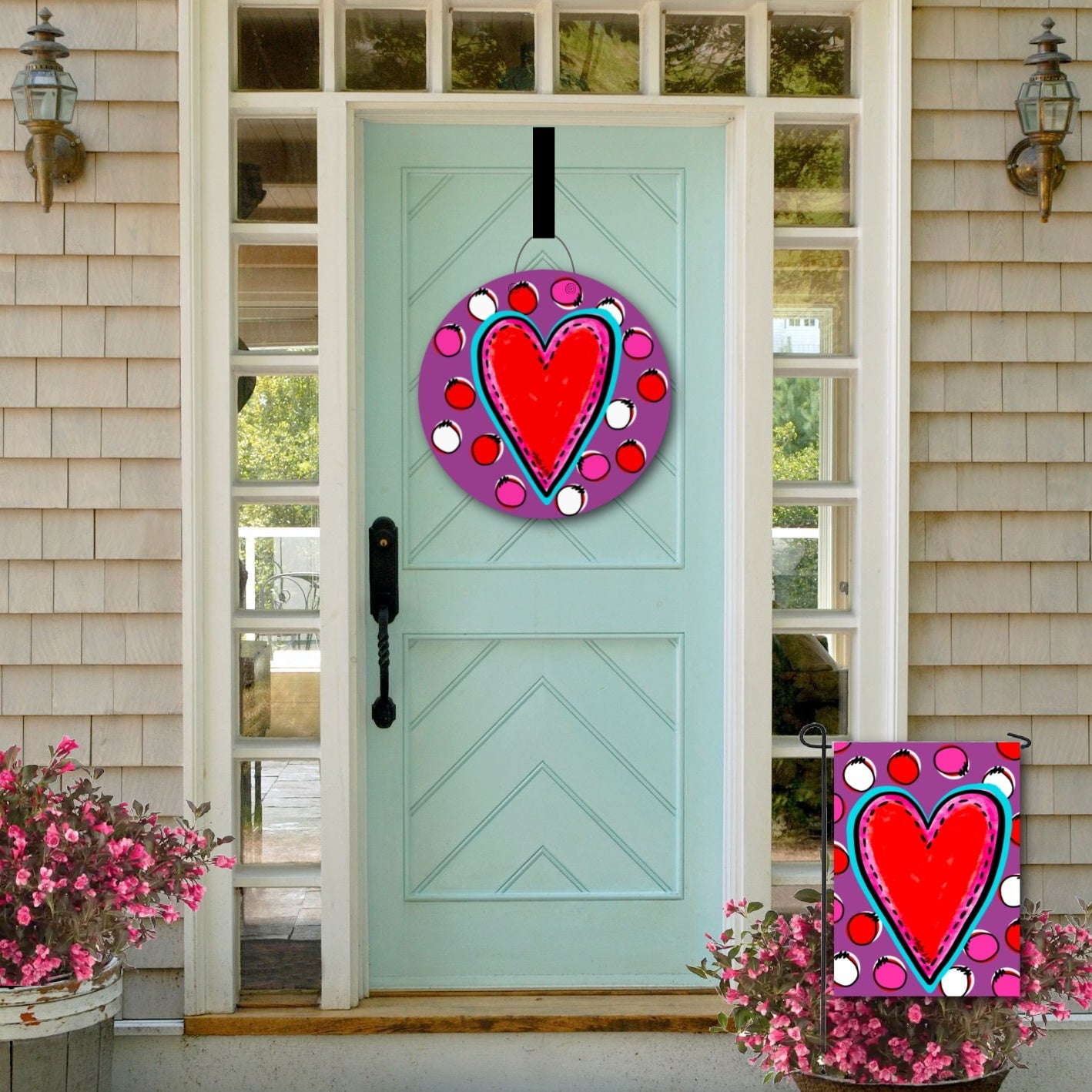 Purple Heart Door Hanger