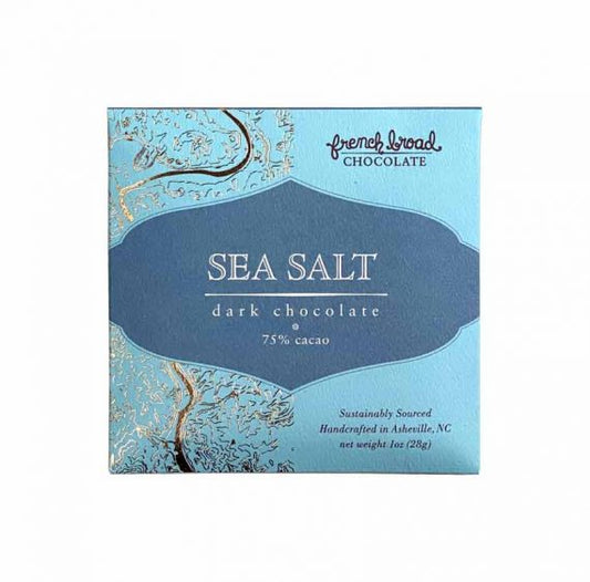 Small Sea Salt 75% Chocolate Bar