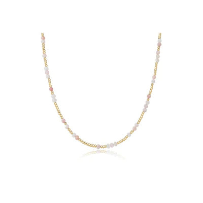 15" Choker Hope Unwritten Gemstone - Pink Opal