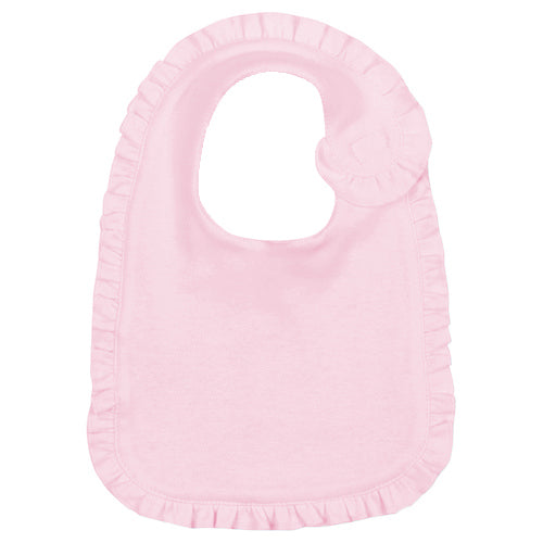 Light Pink Ruffle Infant Baby Bib
