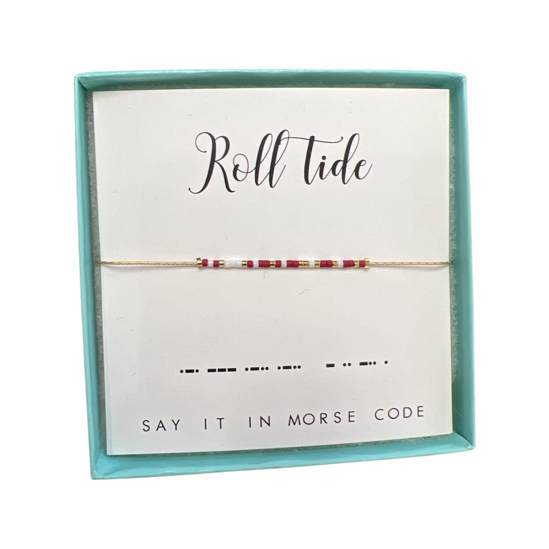 Dot and Dash Bracelet - Roll Tide