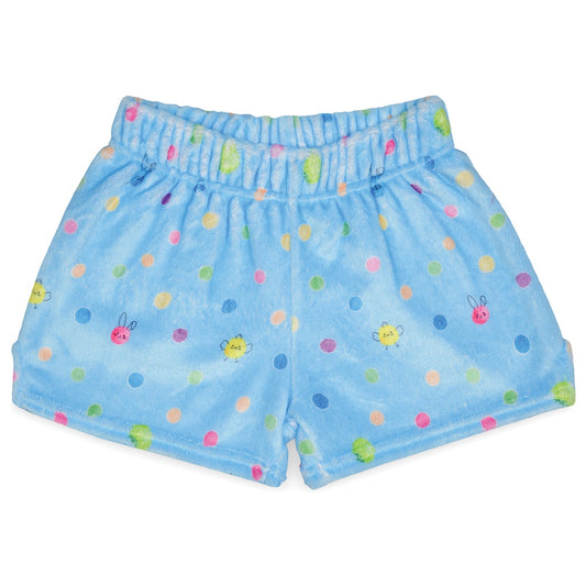 XS Let's Polka Dot Plush Shorts