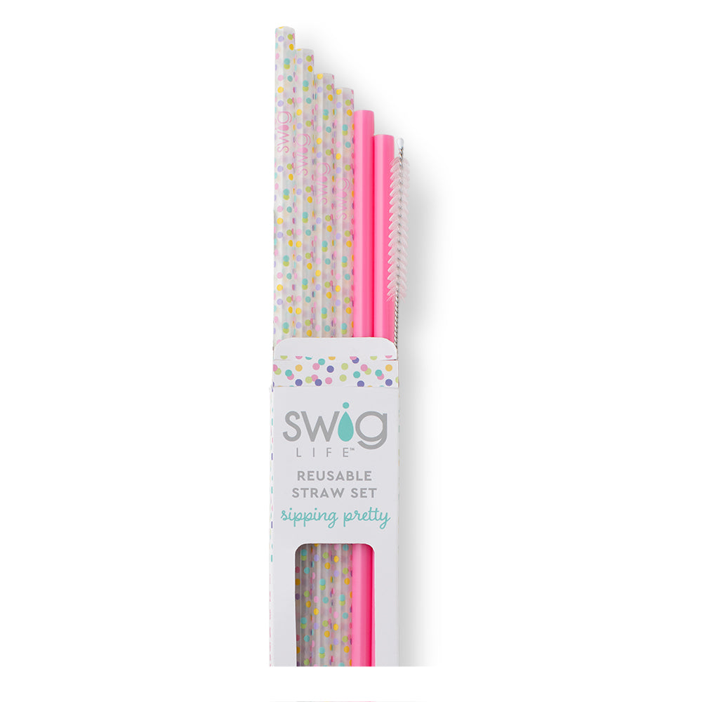 Reusable Straw Set - Confetti