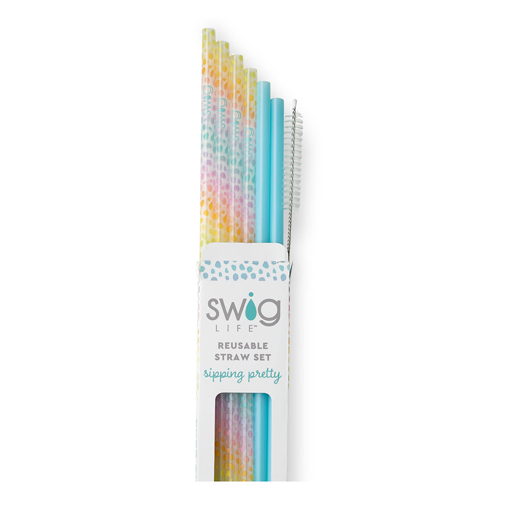 Reusable Straw Set | Wild Child + Aqua