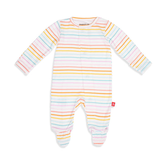 Candy Stripe Modal Magnetic Footie