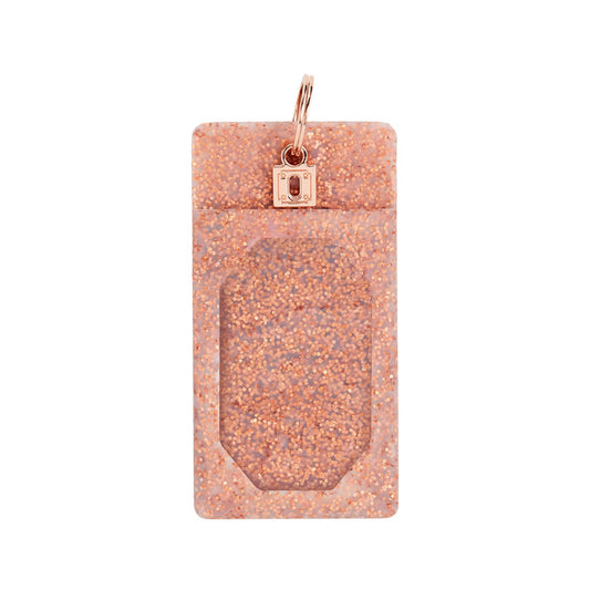 Silicone ID Case | Rose Gold Confetti