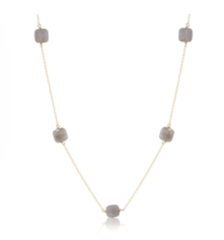 15" Choker - Admire Simplicity Chain Gold - Labradorite