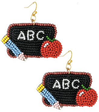 Chalkboard Teacher Earrings