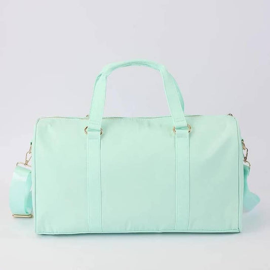 Nylon Customizable Duffle Bags - Mint