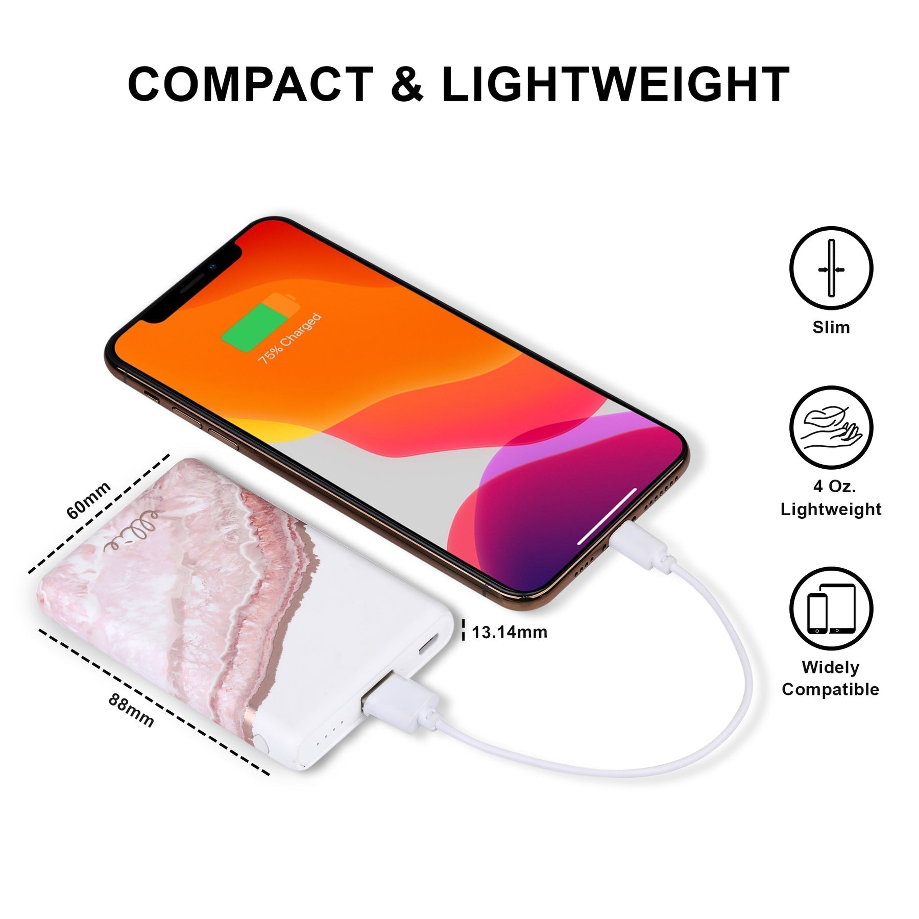 Rose Gold Power Bank Eliza B's