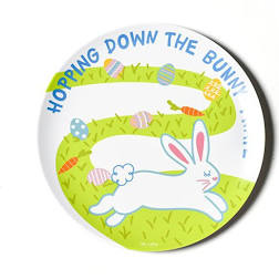 10” Melamine Plate - Easter Bunny Trail