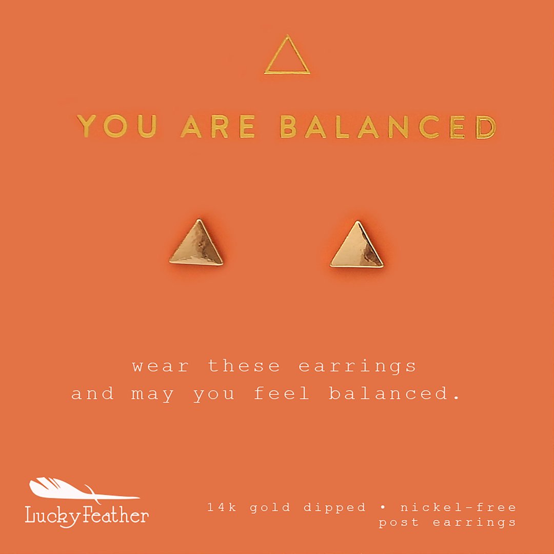 New Moon Gold Earrings - You are Balanced