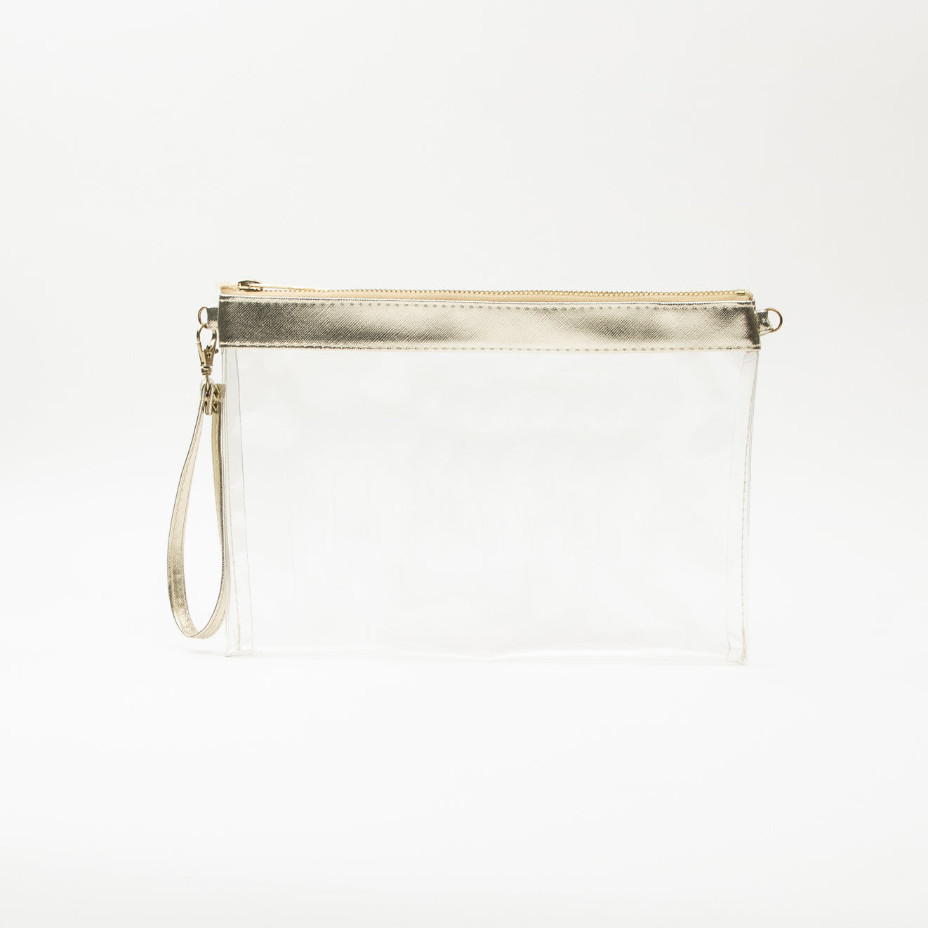 Clear Travel Bag - Gold