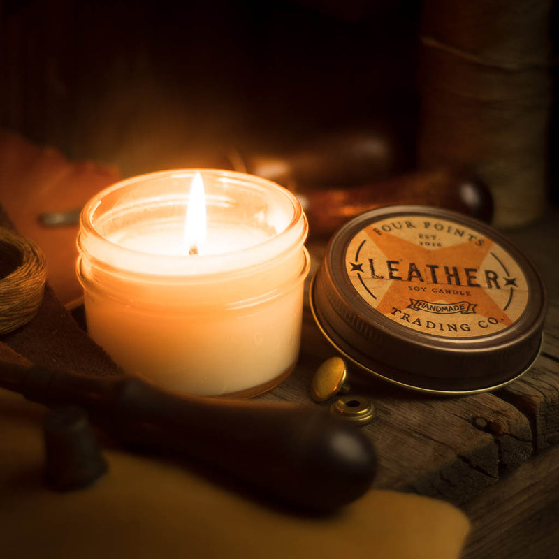 Leather 4oz Soy Candle