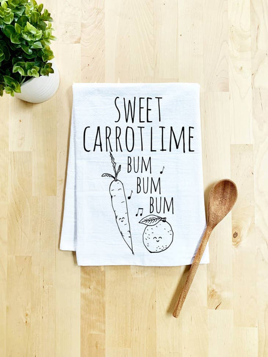 Sweet Carrot Lime  Dish Towel