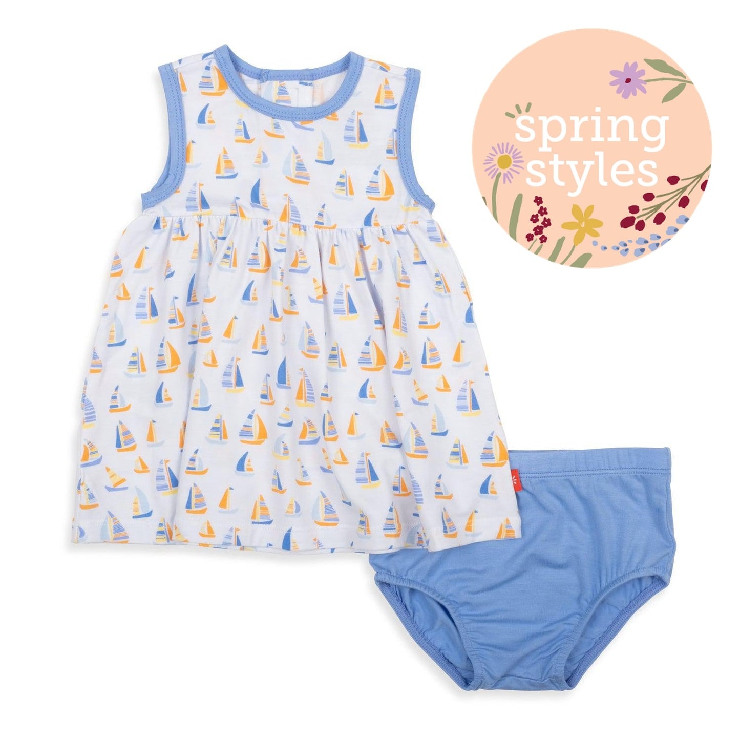 Good Vibe On The Tide Empire Waist W/ Diaper Cover